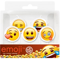 Свечи Круг, Смайл, Emoji, 6 см, 5 шт
