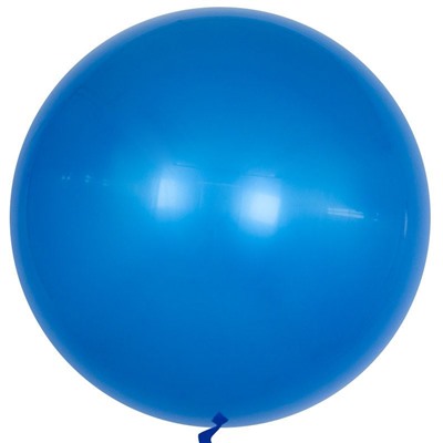 Шар (18''/46 см) Сфера 3D, Deco Bubble, Синий, Глянец, 1 шт