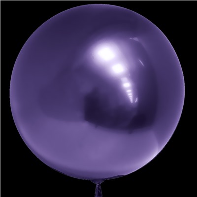 Шар (18''/46 см) Сфера 3D, Deco Bubble, Фиолетовый, Хром, 1 шт