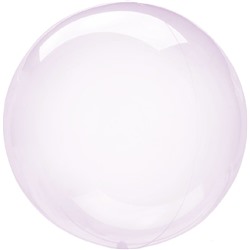 Шар (18''/46 см) Сфера 3D, Deco Bubble, Сиреневый, Кристалл, 10 шт