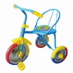 702/LН/Велосипед 3-х кол, 3-х цв.ПВХ колеса.цв. в асс.(скидка клиента: до 17% на синий, голубой,  зеленый,  до 20% на красный,  розовый,  желтый цвет)/12