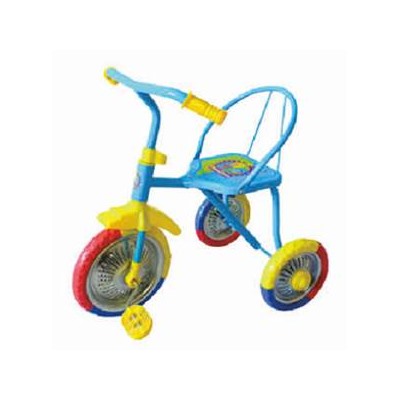 702/LН/Велосипед 3-х кол, 3-х цв.ПВХ колеса.цв. в асс.(скидка клиента: до 17% на синий, голубой,  зеленый,  до 20% на красный,  розовый,  желтый цвет)/12