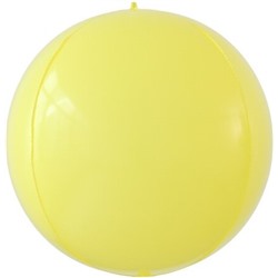 Шар 3D (24''/61 см) Сфера, Макарунс, Желтый, 1 шт