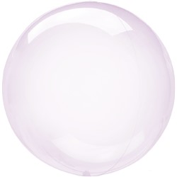 Шар (18''/46 см) Сфера 3D, Deco Bubble, Сиреневый, Кристалл, 1 шт