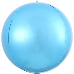 Шар 3D (11''/28 см) Мини-сфера, Голубой, 1 шт