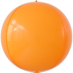 Шар 3D (24''/61 см) Сфера, Макарунс, Оранжевый, 1 шт