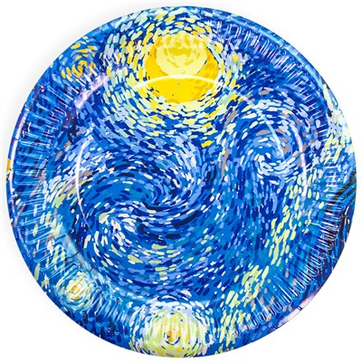 Тарелки (9''/23 см) Звездная ночь, Синий, 6 шт