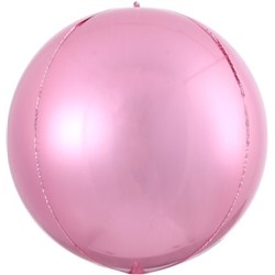 Шар 3D (20''/51 см) Сфера, Розовый, 1 шт