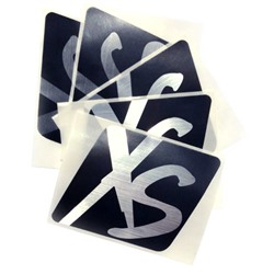 XS™ Наклейки винил 5 шт/уп черные