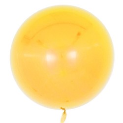 Шар (18''/46 см) Сфера 3D, Deco Bubble, Желтый, Глянец, 1 шт