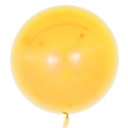 Шар (18''/46 см) Сфера 3D, Deco Bubble, Желтый, Глянец, 10 шт