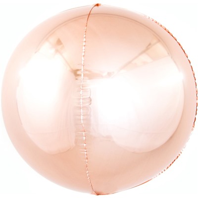 Шар 3D (11''/28 см) Мини-сфера, Розовое Золото, 1 шт