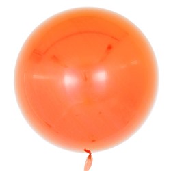 Шар (18''/46 см) Сфера 3D, Deco Bubble, Оранжевый, Глянец, 10 шт