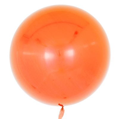 Шар (18''/46 см) Сфера 3D, Deco Bubble, Оранжевый, Глянец, 10 шт