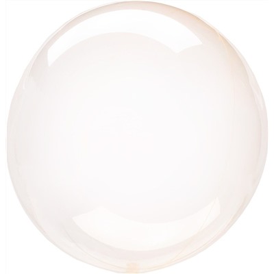Шар (18''/46 см) Сфера 3D, Deco Bubble, Оранжевый, Кристалл, 10 шт