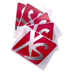 XS™ Наклейки винил 5 шт/уп красные