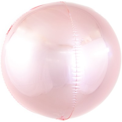 Шар 3D (20''/51 см) Сфера, Светло-розовый, 1 шт