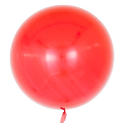Шар (18''/46 см) Сфера 3D, Deco Bubble, Красный, Глянец, 10 шт