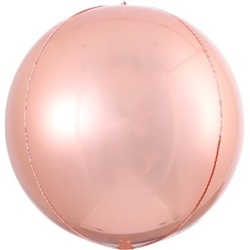 Шар 3D (11''/28 см) Мини-сфера, Розовое Золото, 1 шт