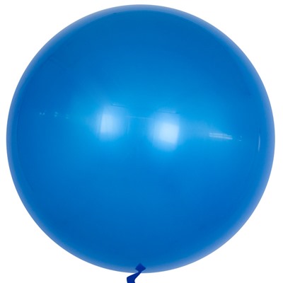 Шар (18''/46 см) Сфера 3D, Deco Bubble, Синий, Глянец, 10 шт