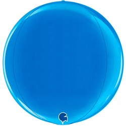 Шар (18''/46 см) Сфера 3D, Синий, 1 шт