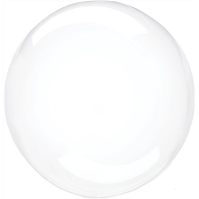 Шар (18''/46 см) Сфера 3D, Deco Bubble, Прозрачный, Кристалл, 10 шт. в упак