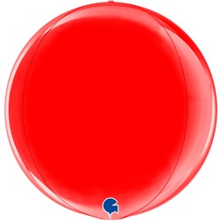 Шар (18''/46 см) Сфера 3D, Красный, 1 шт